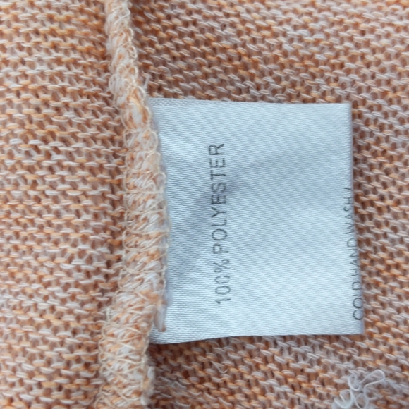 Crossroads Women's Top Size Large Orange Sleeveless Knit Round Hem Diamantes - Picture 13 of 14